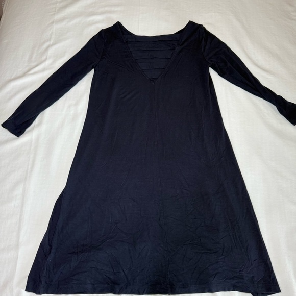 Lilly Pulitzer Ophelia Swing Dress Long Sleeve Navy Size XSmall Preppy Classic - Picture 7 of 7